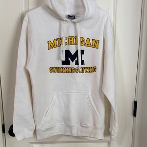 White university of Michigan Hoodie